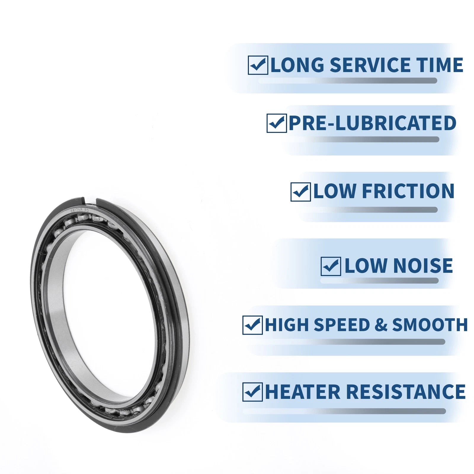 Deep Groove Ball Bearing 6817NR for Scooter Skateboard Wheel (P0 85x110x13mm)