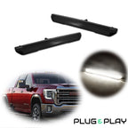 White LED Side Marker Light Smoke Lens for GMC Sierra 2500 3500 (2020+)