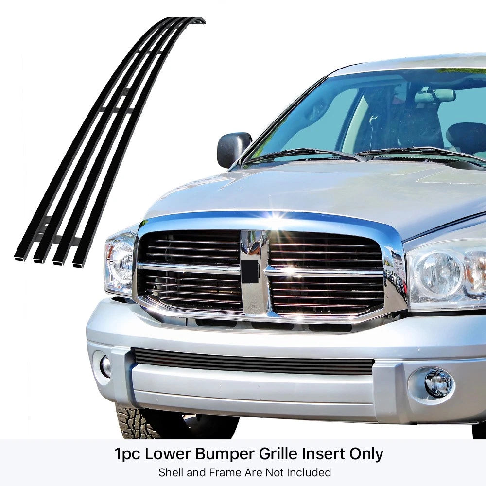 Stainless Steel Black Billet Grille for Dodge Ram Sport (2006–2008)