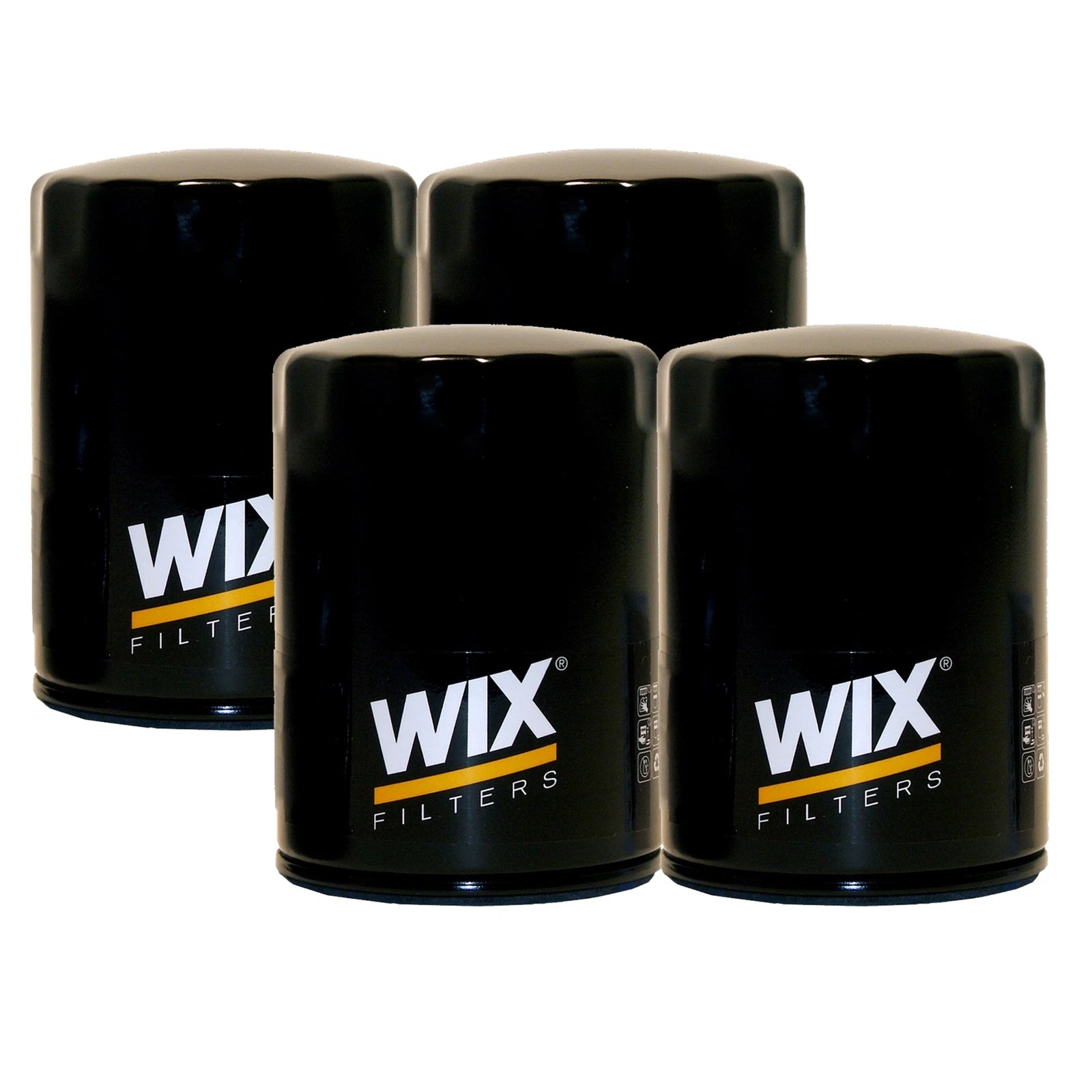 Set of 4 Wix Engine Motor Oil Filters for Cady Chevy GMC Hummer Isuzu