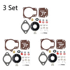 Set of 3 Carburetor Rebuild Kits for Johnson Evinrude 396701 (18-75HP)