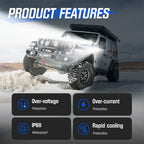 2X LED Work Off Road Lights for NOVSIGHT (3" Pod Driving Spot Flood Beam)