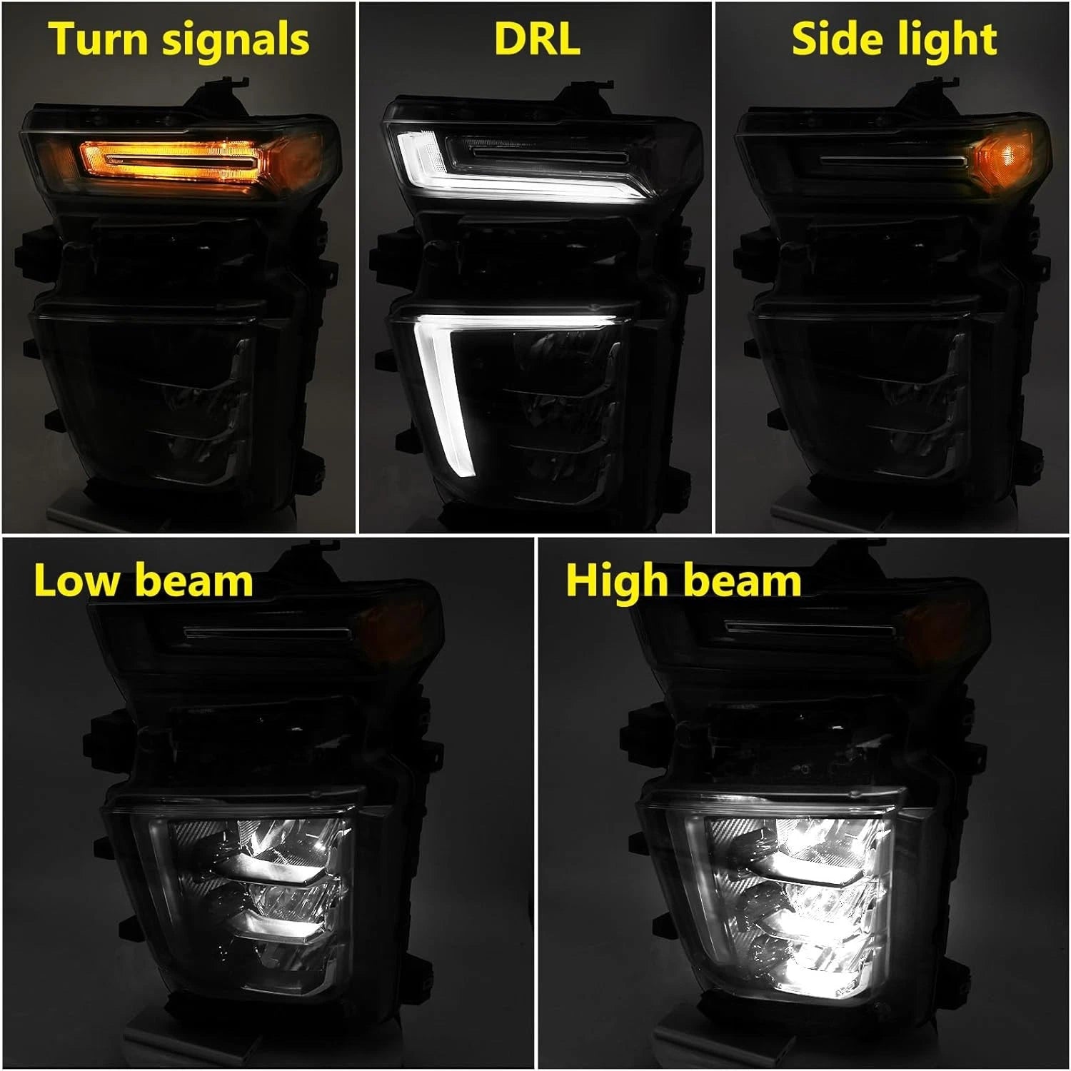 LED Headlight for Chevy Silverado 2500HD 3500HD (2020–2023)