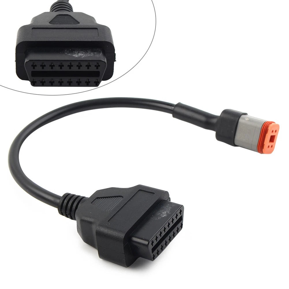 4Pin to 16Pin OBD2 Diagnostic Scanner Adapter Cable for Harley Davidson