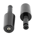 Black Handlebar Hand Grips & End Caps for Universal Motorcycle