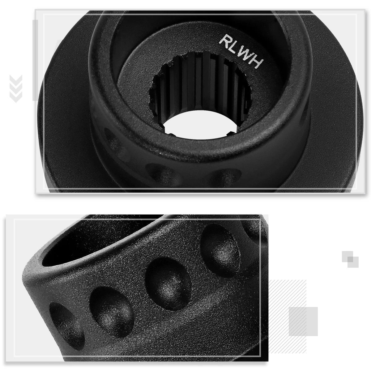 NRG-SRK-RLWH Short Hub Adapter for Woodward Spline Steering Columns