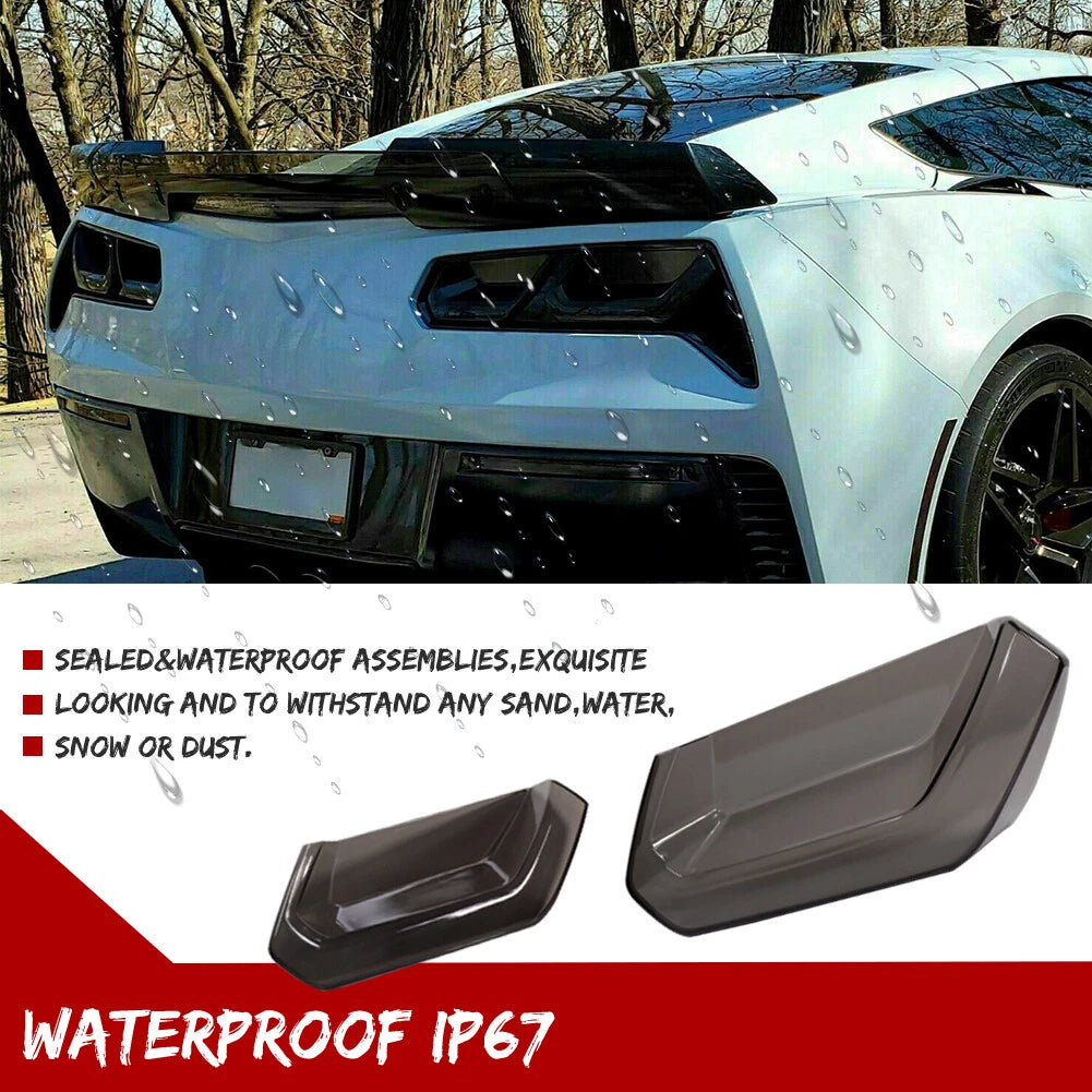 Set of 4 Rear Tail Light Blackout Kit for C7 Corvette (2014–2019)