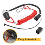Pro Series 12V Tether Kill Run Switch for Polaris Snowmobiles (1999–2022)
