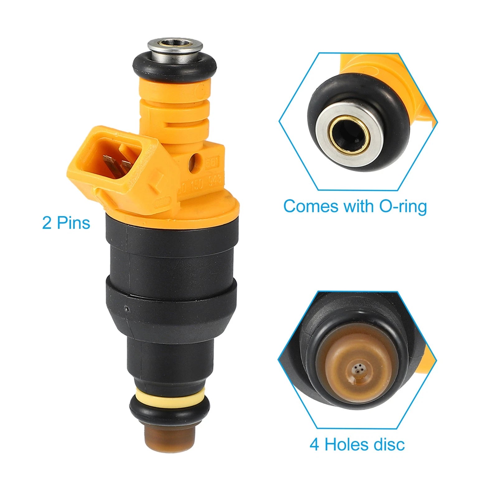 8 Pcs Fuel Injector 0280150909 for Ford F250 F350 Super Duty 5.4L (1999–2003)
