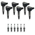 Set of 6 Ignition Coils & NGK Platinum Spark Plugs for ES350, Camry, RAV4 (2007–2017)