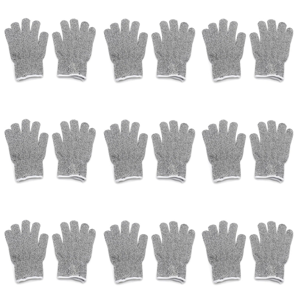 9 Pair Cut Resistant Working Gloves Level 5 Protection
