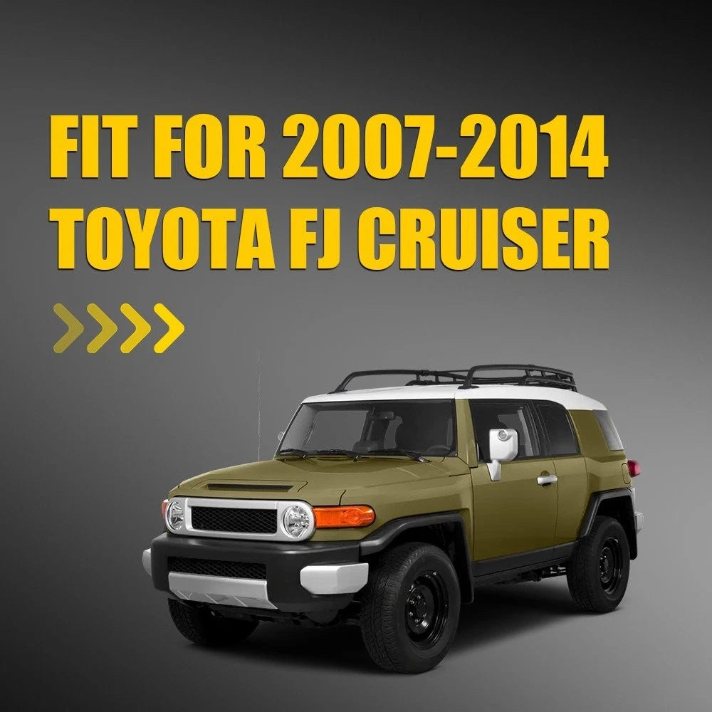 Left Heated Mirror Glass with Backing Plate for Toyota FJ Cruiser (2007–2014)