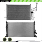 Radiator and AC Condenser for Mazda 3 (2004–2009) 2.0L 2.3L
