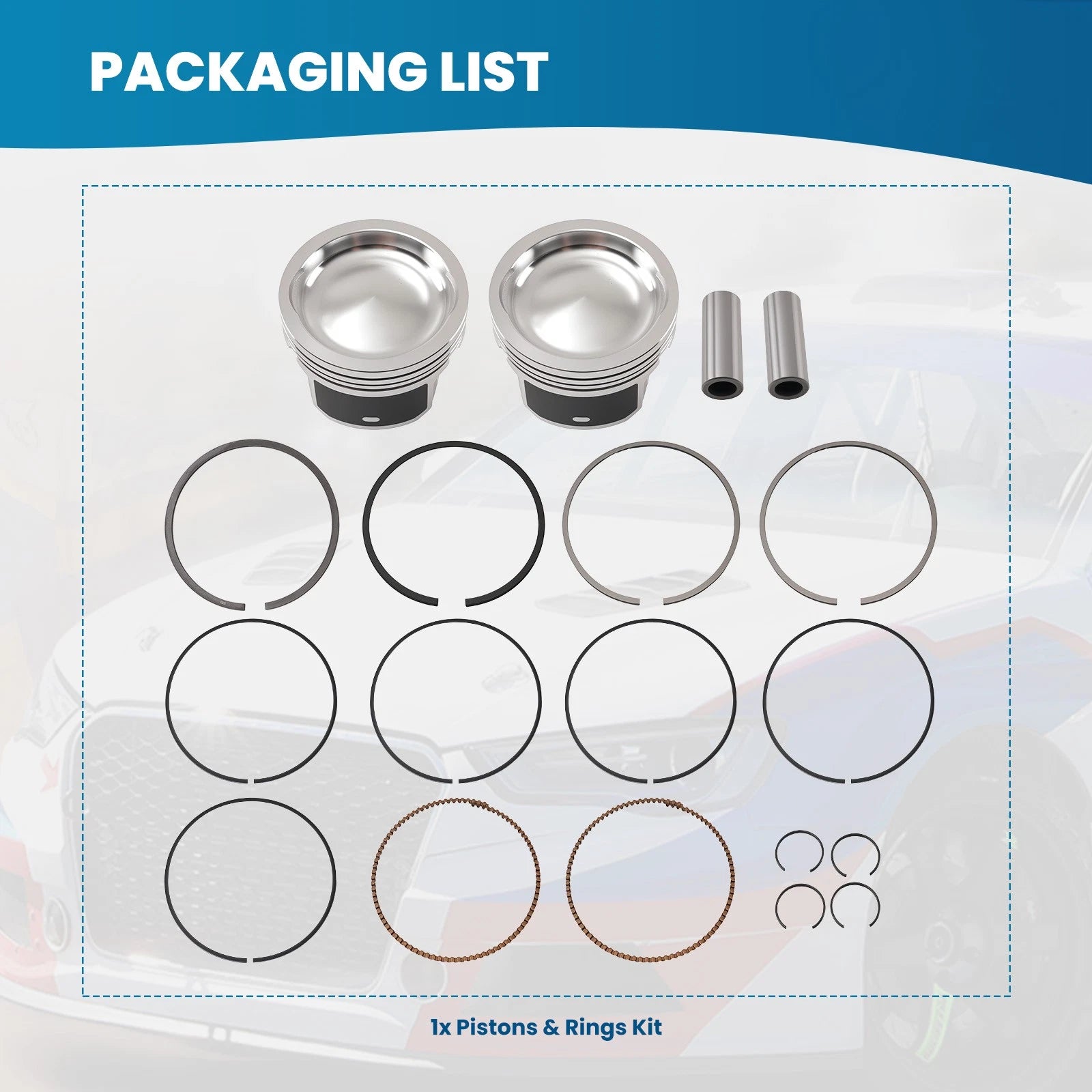 Piston and Ring Kit for Polaris RZR Ranger Sportsman 800 (2008–2014)