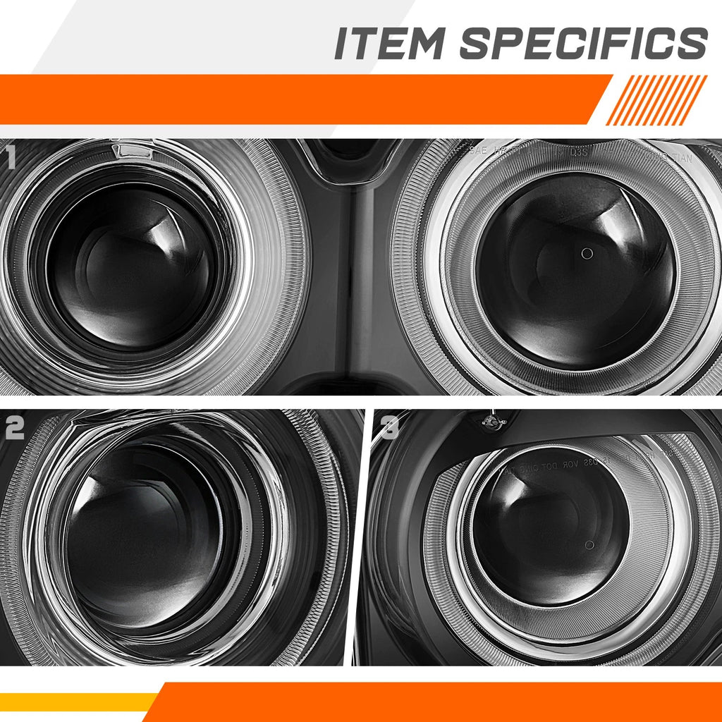 High-Power LED Fog Lights with Bezels and Switch for GMC Yukon (2015–2018)