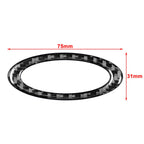 Carbon Fiber Red Steering Wheel Center Ring Cover for Ford Mondeo (2013-2019)