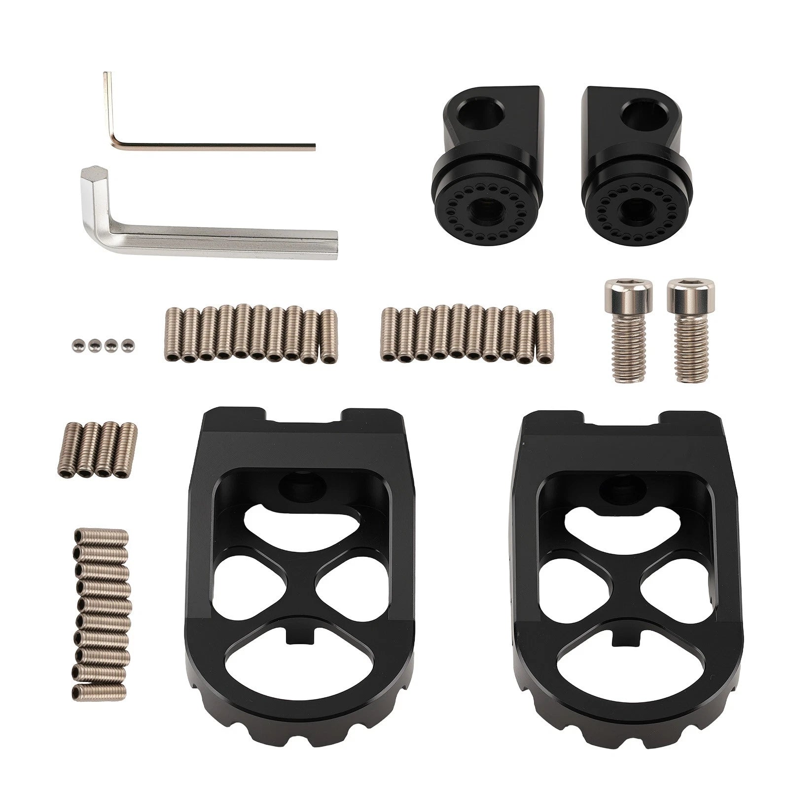 MX Style Wide Foot Pegs for Harley Dyna Fat Boy Road King V-Rod (1993–2017)