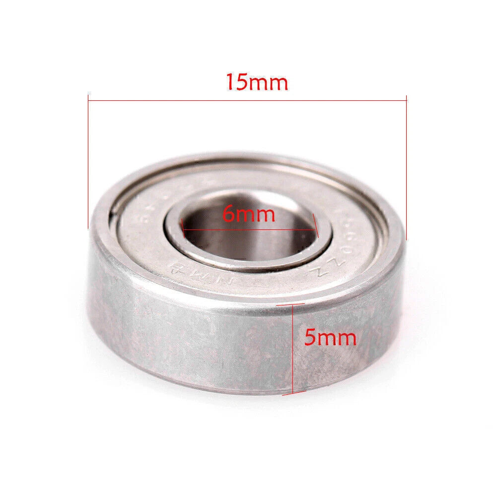 10Pcs 696-2Z 696ZZ Deep Groove Mini Ball Bearings for Micro Motor (6x15x5mm)