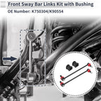 Front Stabilizer Bar Links with 2 Pcs Bushing for Honda Odyssey (2005-2010)