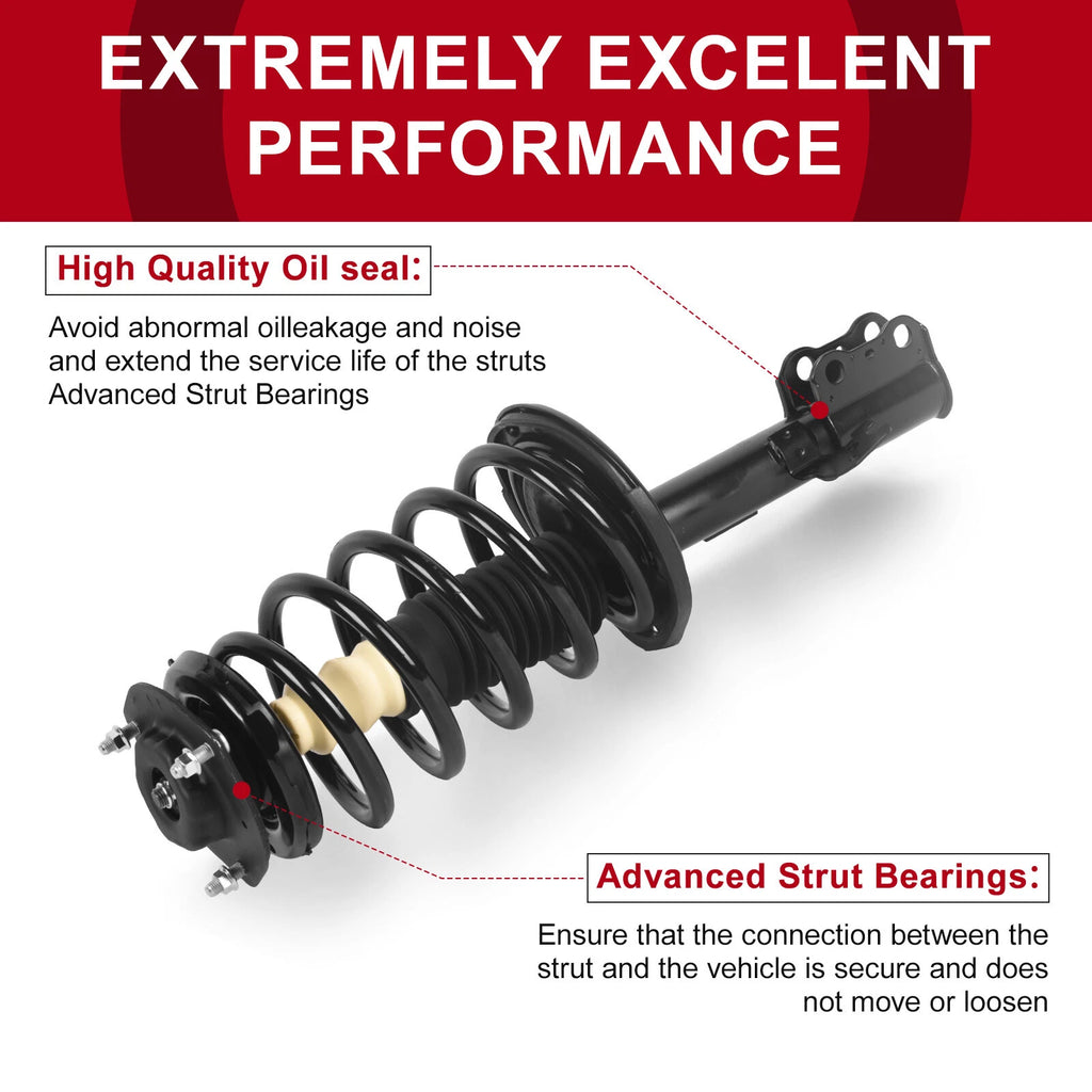 Pair Front Strut & Spring Assembly for Toyota Sienna (2005-2010)