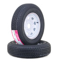 2 Free Country Trailer Tire Rims ST175/80R13 6-Ply 5 Lug x 4.5" White Spoke