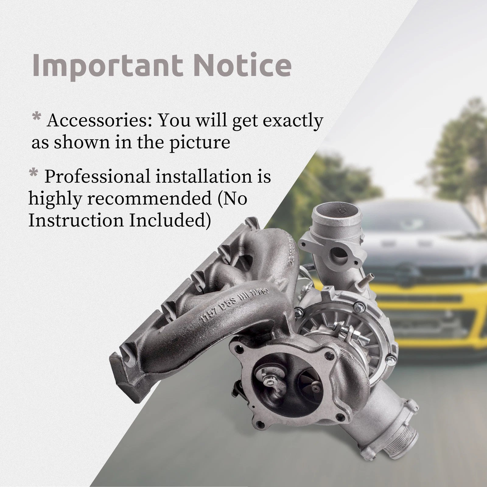 Turbocharger for Audi A4 A4 Quattro Allroad A5 Q5 VW Passat 2.0L (2009–2016)