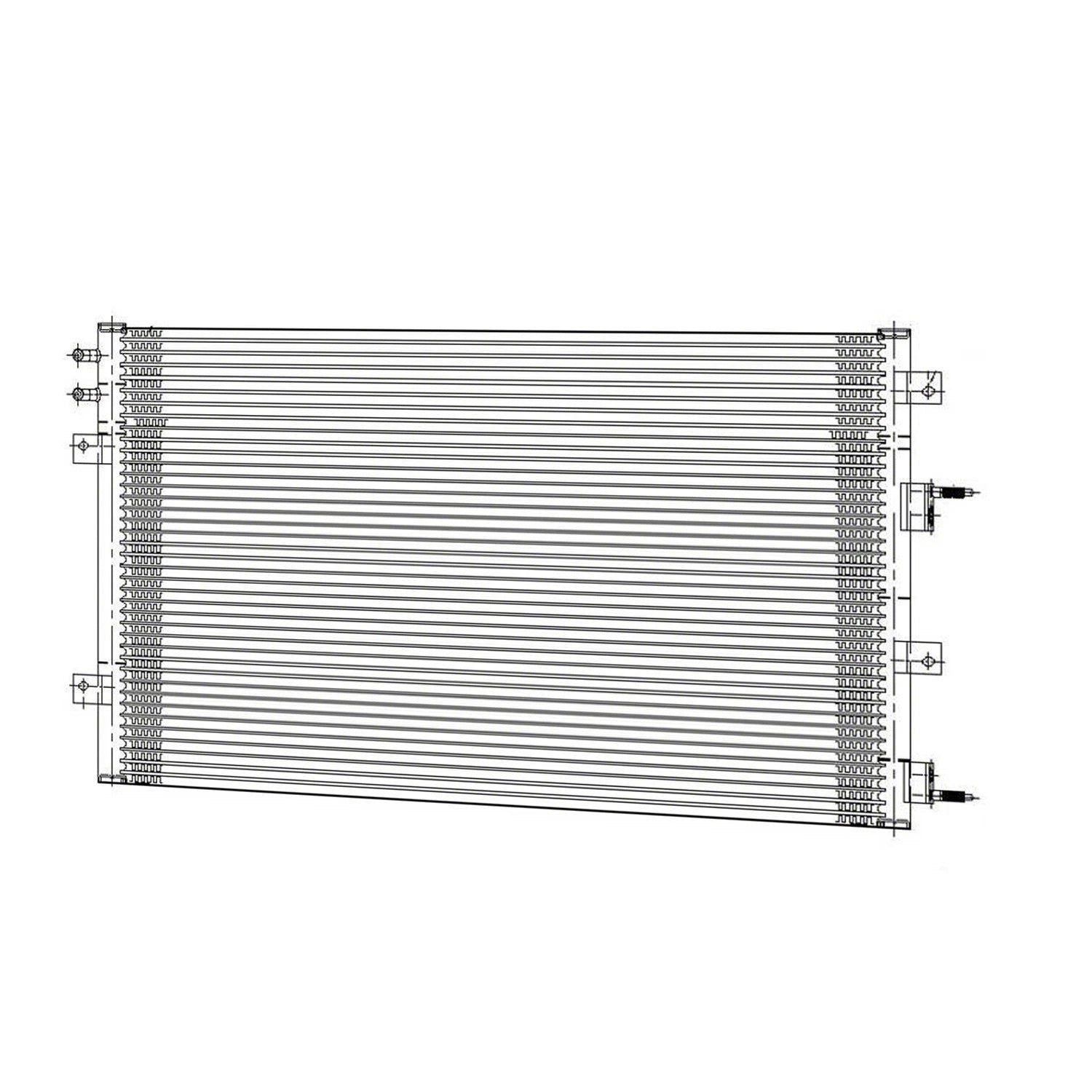 Replacement A/C Condenser w Transmission Lines for Ford Ranger (2019–2023)