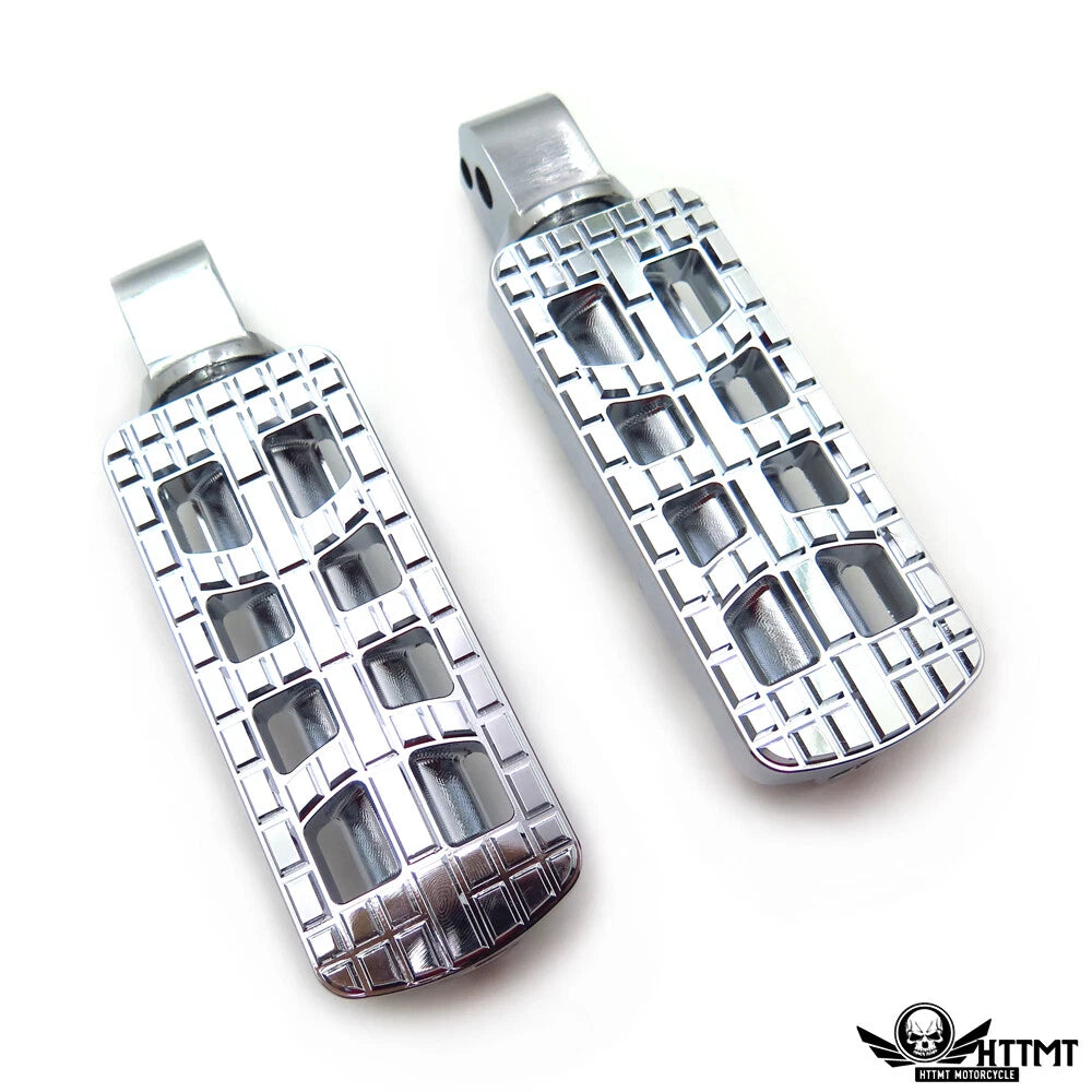 CNC Dominator Foot Pegs Chrome for Harley Softail Slim Breakout (2018–2019)