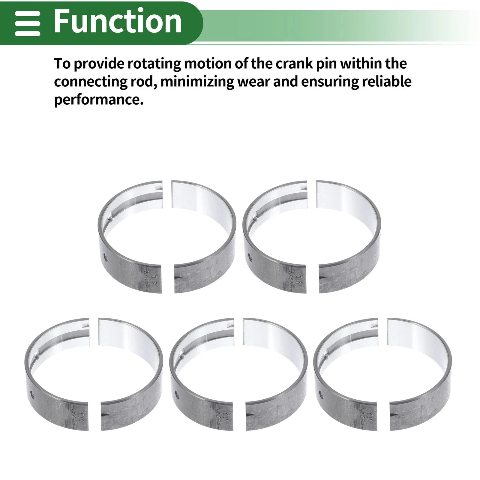 Main Bearing Set No. 1171128010 for Toyota Camry (2002–2009)