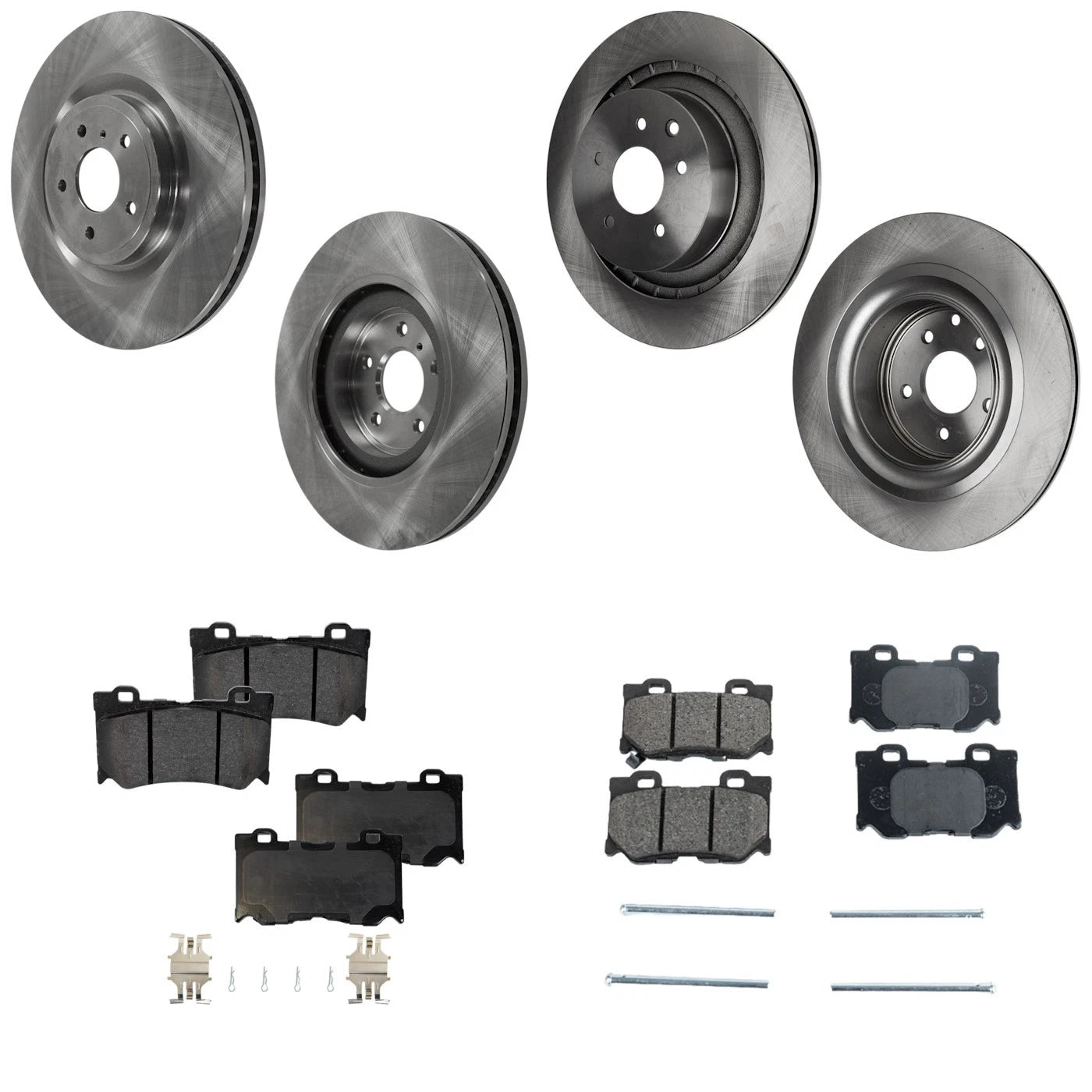 Brake Disc Rotors and Pads Kit for Nissan 370Z Q60 G37
