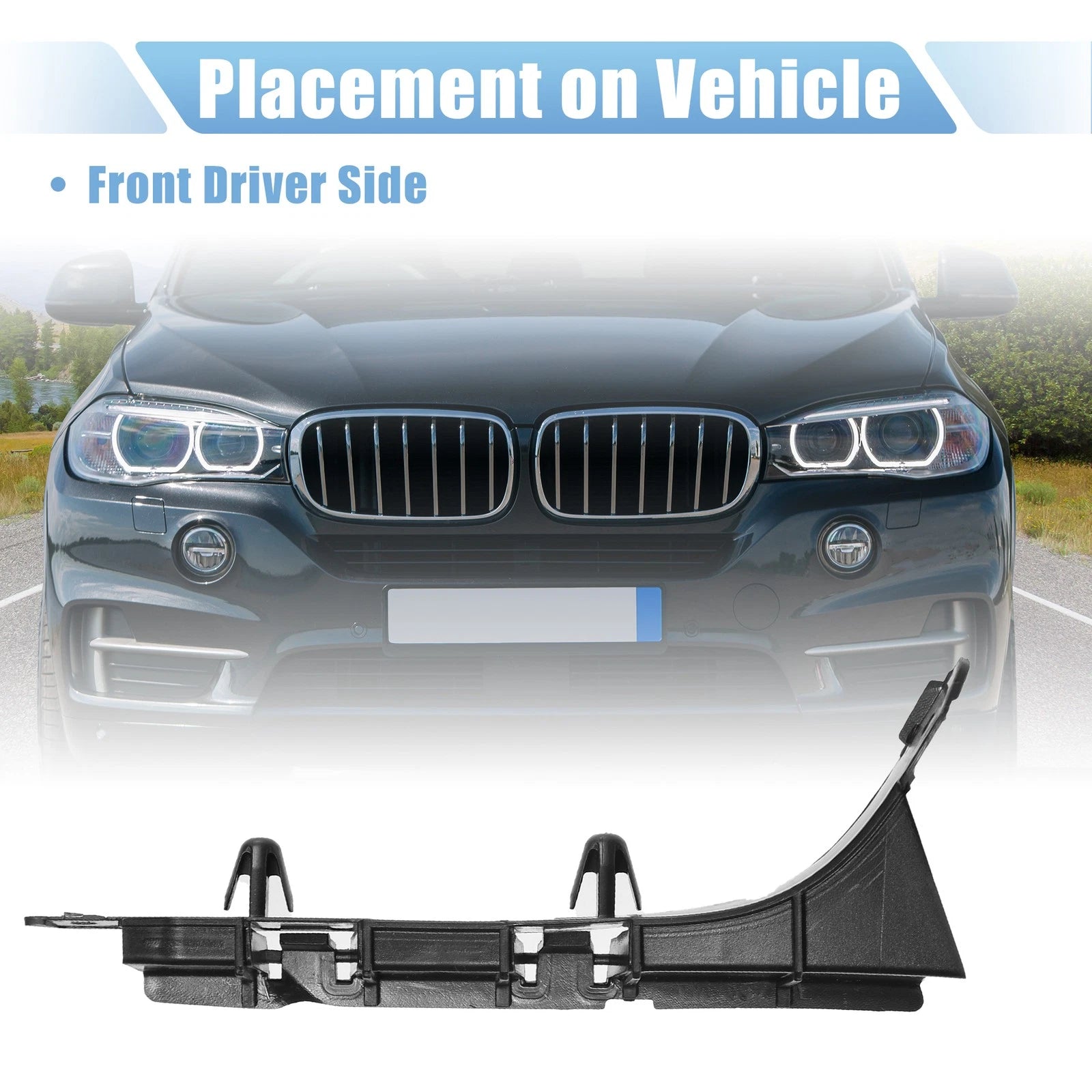 Left Side Front Bumper Mounting Support Bracket No. 51117116667 for BMW X5 (2000–2006)