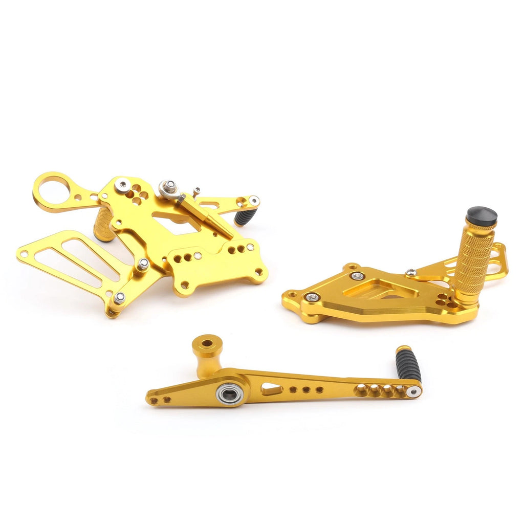 CNC Rear Sets Footrests for BMW S1000RR (2015–2017) - Gold