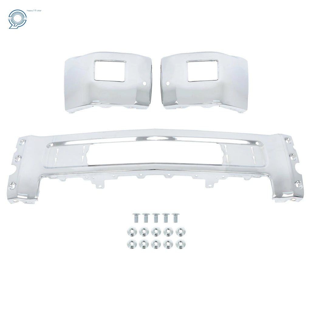 Front Steel Bumper with Sensor Holes for Chevy Silverado 2500 3500 (2015–2019)