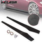 Side Skirt Extension Pair for Tesla Model S (2012–2019) Carbon Fiber Style