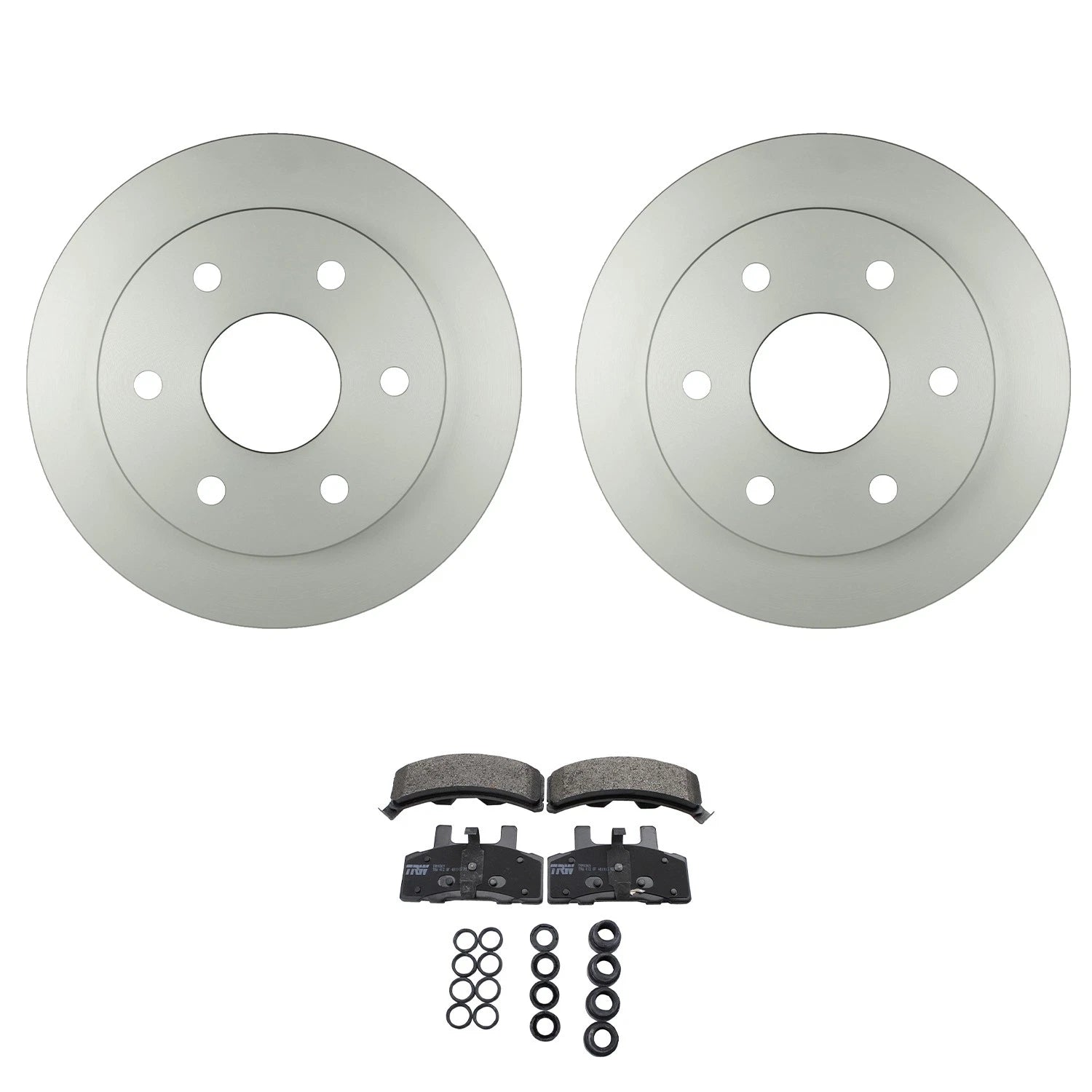 Set of 4 Bosch QuietCast Front Rotors & TRW Pro Metallic Pads for Blazer K1500 (1995–2005)
