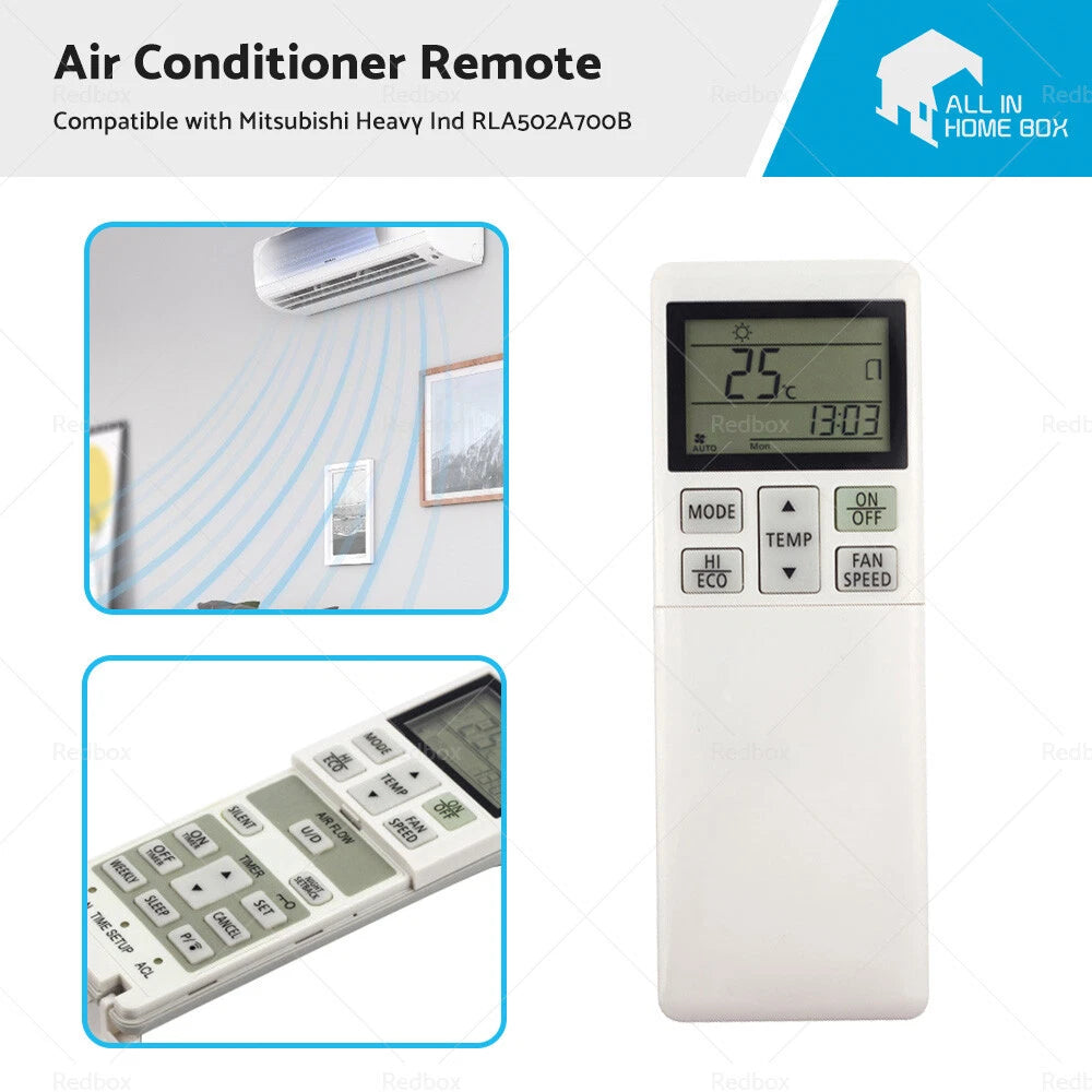 A/C Remote Control for Mitsubishi Heavy Ind RLA502A700S