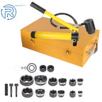 10 Ton Hydraulic Knockout Punch Driver Tool Kit with 6 Dies