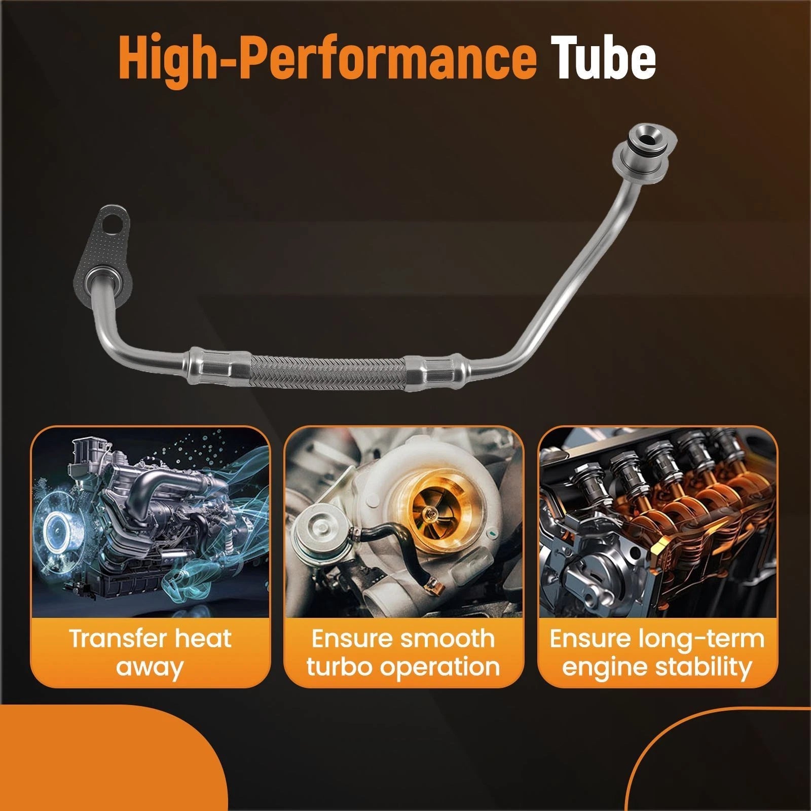 Turbo Oil Supply Line for BMW 135i 335i 535i (2010–2015)