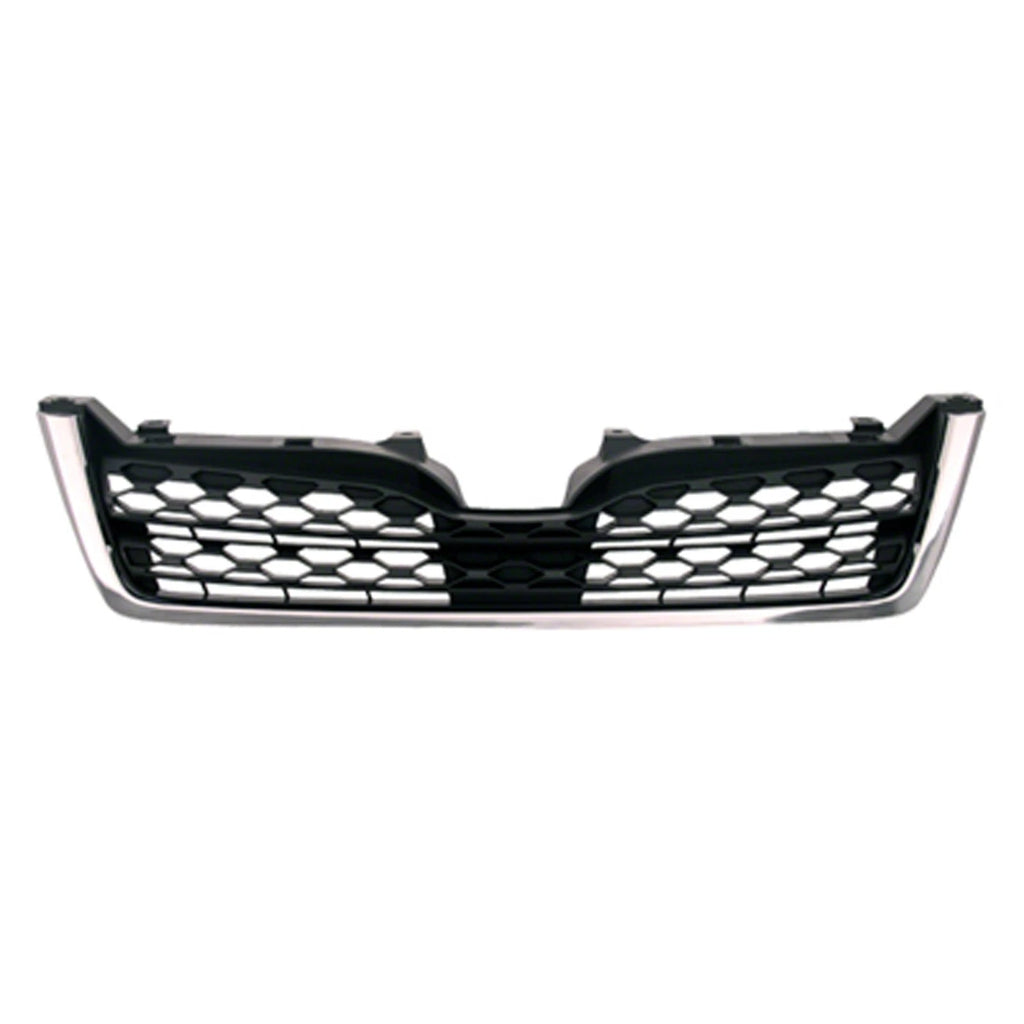 Replacement Gray Chrome/Matte Plastic Front Grille For 2014-2016 Subaru Forester