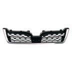 Replacement Gray Chrome/Matte Plastic Front Grille For 2014-2016 Subaru Forester