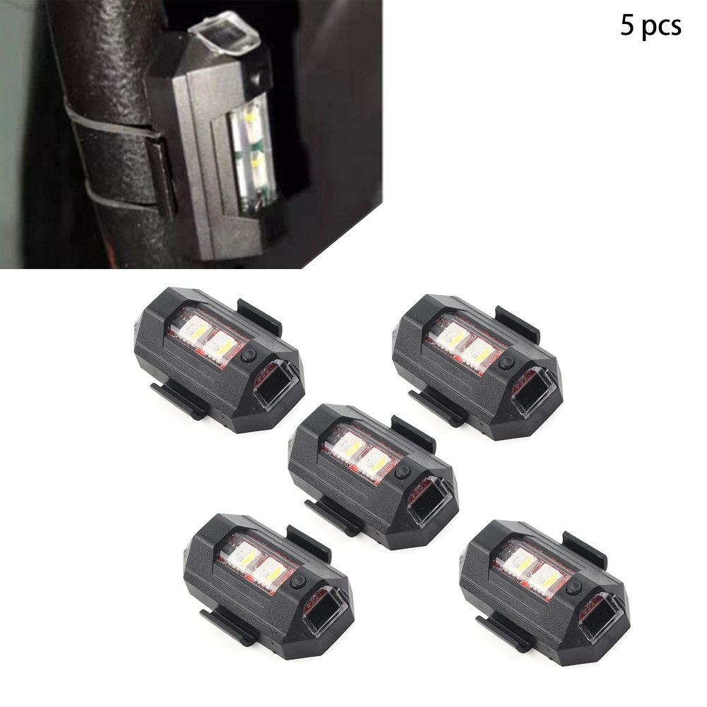 5pcs LED Strobe Light for Car Motorcycle Drone (Emergency Warning)