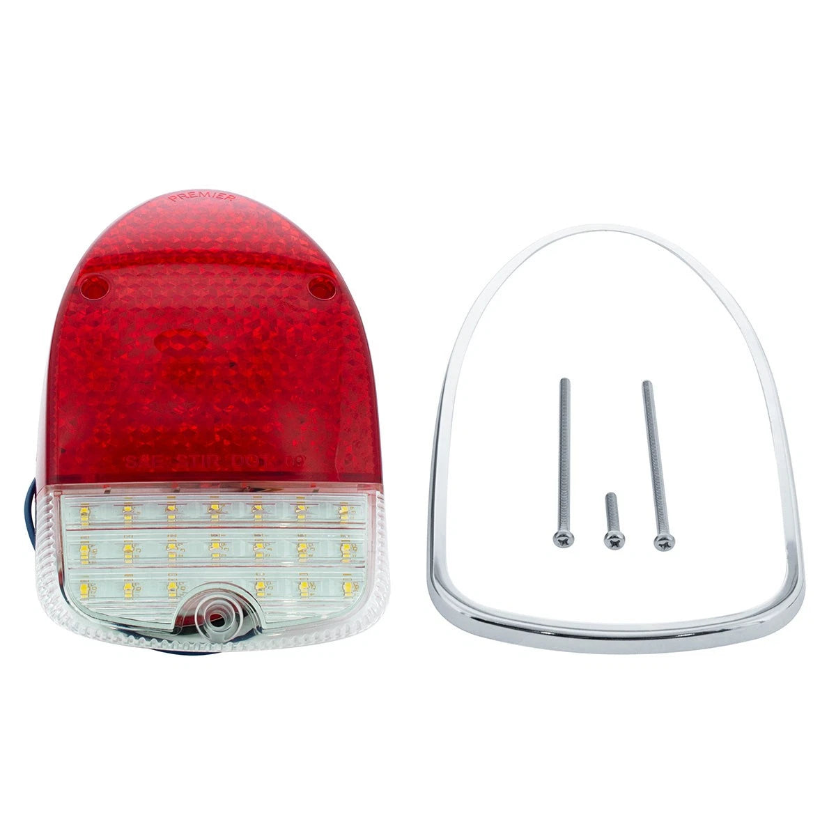 Pair LED Reverse Tail Light Assemblies for Volkswagen Beetle (1968–1970)