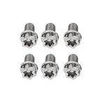 Set of 6 Titanium Torx Head Flange Screws M10x35mm for Motorcycle