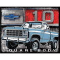 Vintage Retro Metal Sign for Chevy C-10 Squarebody (1960–1987) 2889