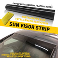 60" x 10" Car Windshield Sun Visor Tint Strip Black Vinyl Decal