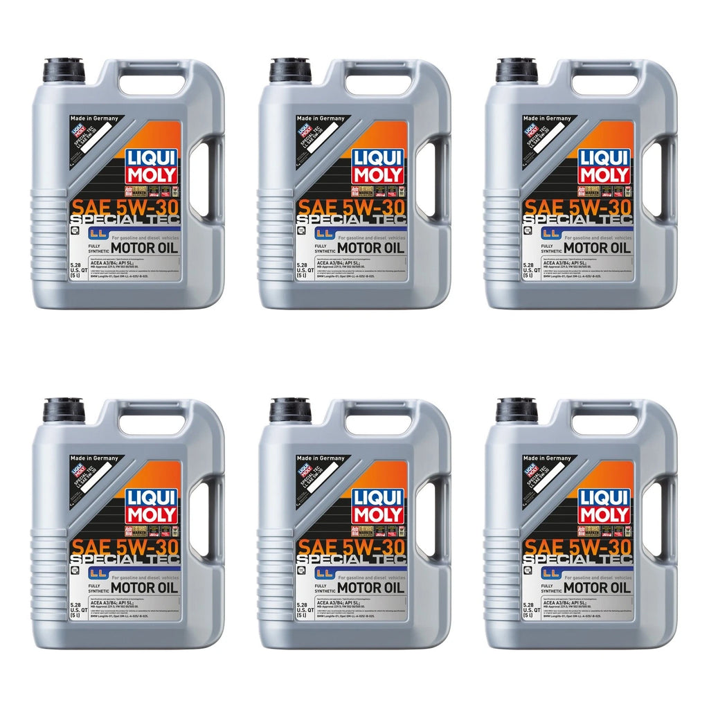 Set of 6 Liqui Moly Special Tec LL 5W-30 Engine Motor Oil (30L)