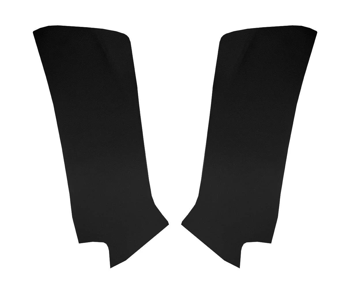 Front Insert Door Panel Cover Leather for VW Jetta (2011–2014) Black