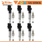 Set of 6 Ignition Coils and 6 Spark Plugs for Volkswagen Touareg (2004–2006)