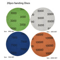 20PCS Sanding Discs 3In for Wood Metal (3000-10000#)