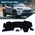 Dashboard Cover Mat for Toyota Yaris Cross (2021–2023) Black Blue Set